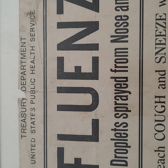 Original Vintage US public health medical warning sign. Conversation piece - Picture 2 of 4